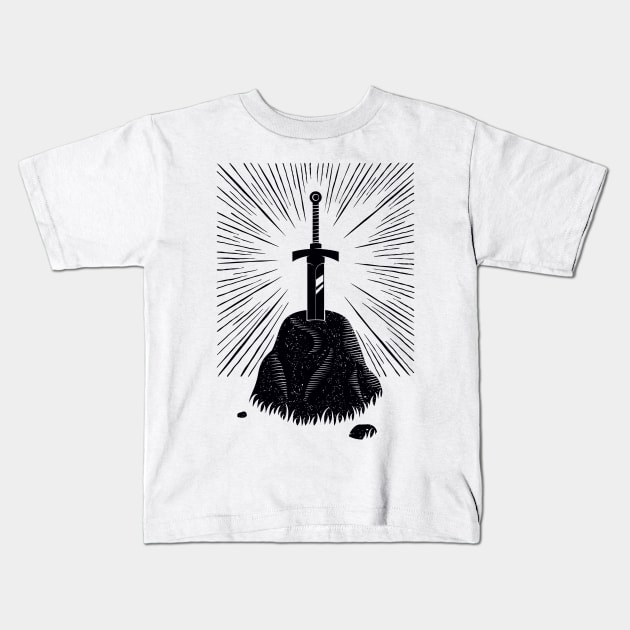 Excalibur Kids T-Shirt by Malchev